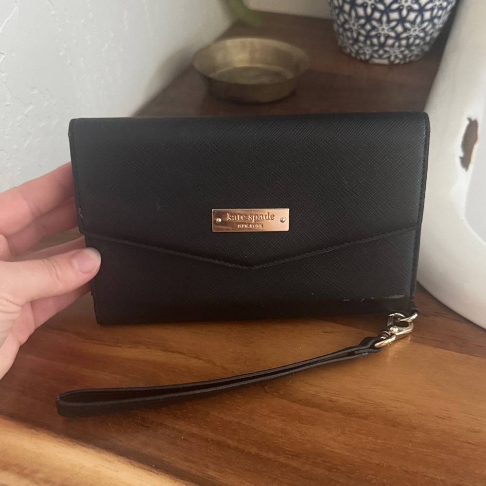 Kate Spade Black Clutch Wristlet